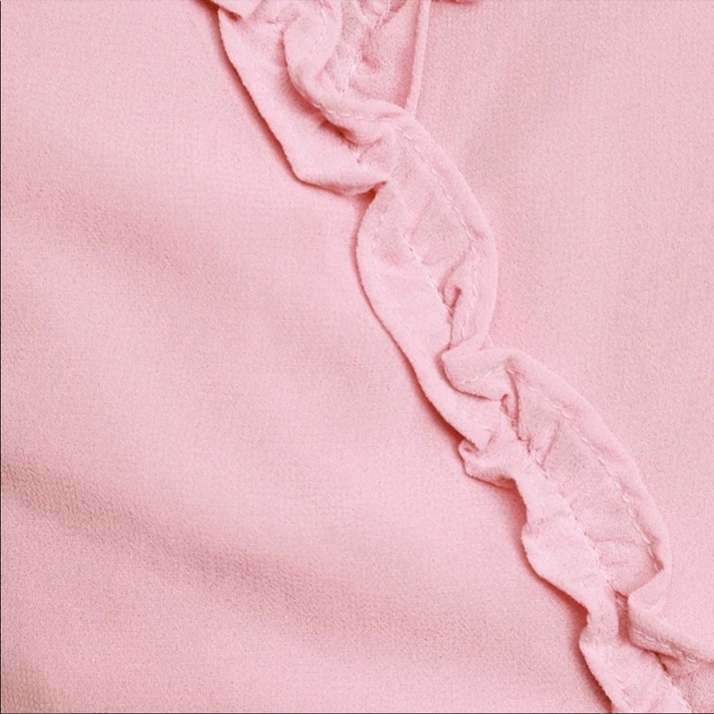 Lulu’s Pink Ruffle Backless Maxi with Slit - Picture 3 of 8